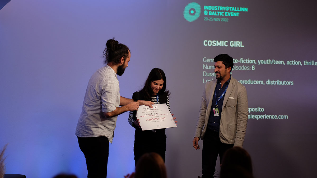 Hypewriter award was handed out to the representatives of Italian-France project Cosmic Girl. 