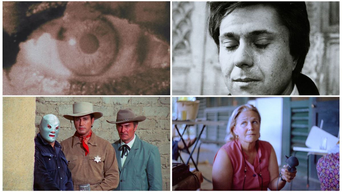 Stills from the films: Eyes, Kavur, Monica in the South Seas, Santo contra los jinetes del terror